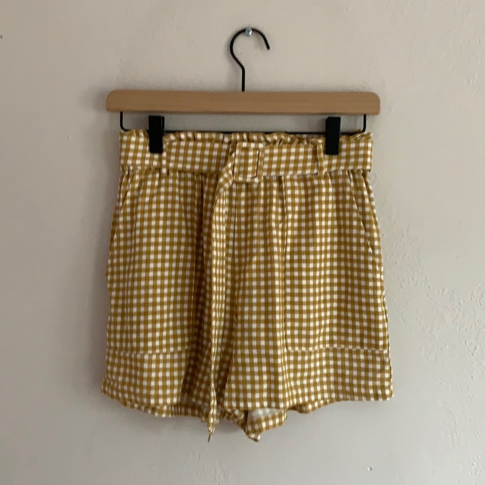 Cotton:On Yellow Gingham Shorts